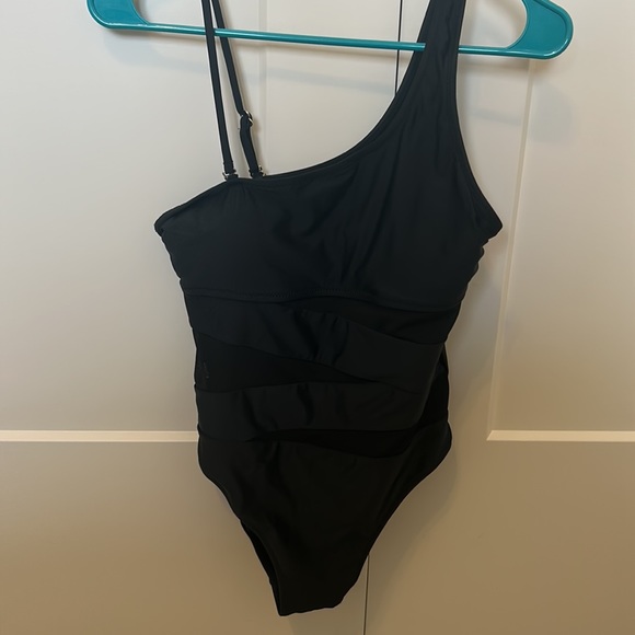 Pink Lily - One Shoulder Swimsuit - Picture 2 of 3